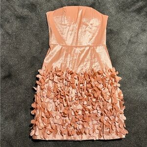 Forever 21 strapless rose petal dress